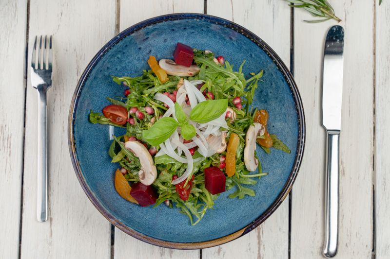 Healthy eating options and nutritional pizza choices at Marcos